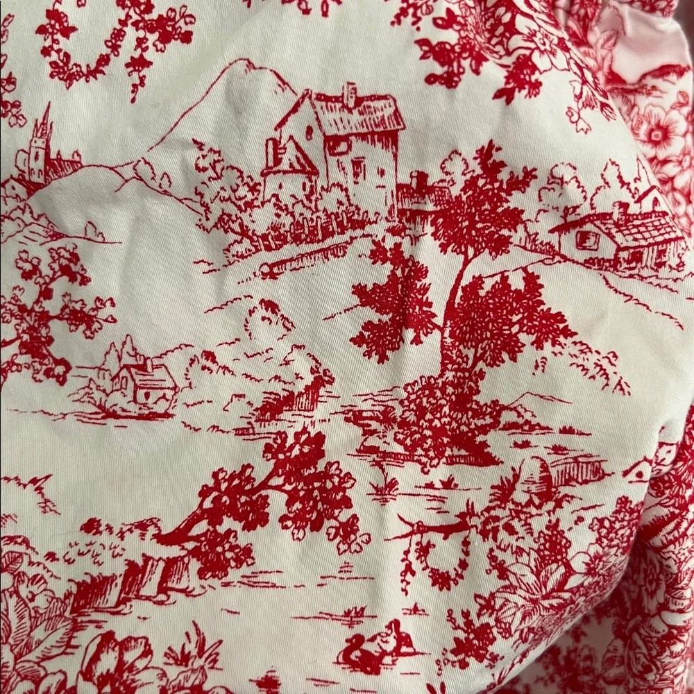 Janie and Jack Red Toile Baby Dress - Picture 5 of 6
